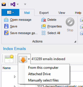 Screen image of MailDex 2018.
