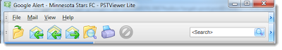 Pst Viewer Lite toolbar