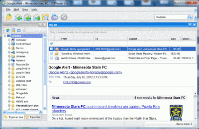 Pst Viewer Lite email viewer