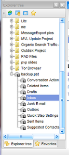 Outlook .pst folder structure