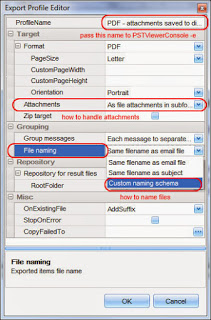 Edit the TIF profile export format.