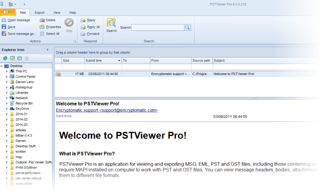 Rotating The Layout Of .Pst Viewer Pro E-Mail Viewer – Viewer for ...