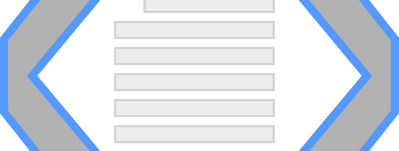 XML illustration with brackets.