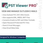 PstViewer Pro product box illustration.